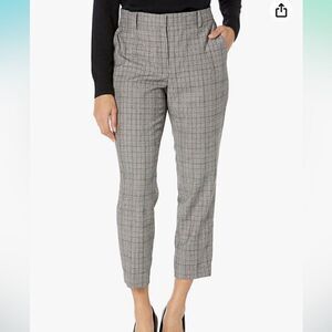 Theory Gray Plaid Women's Trousers 4